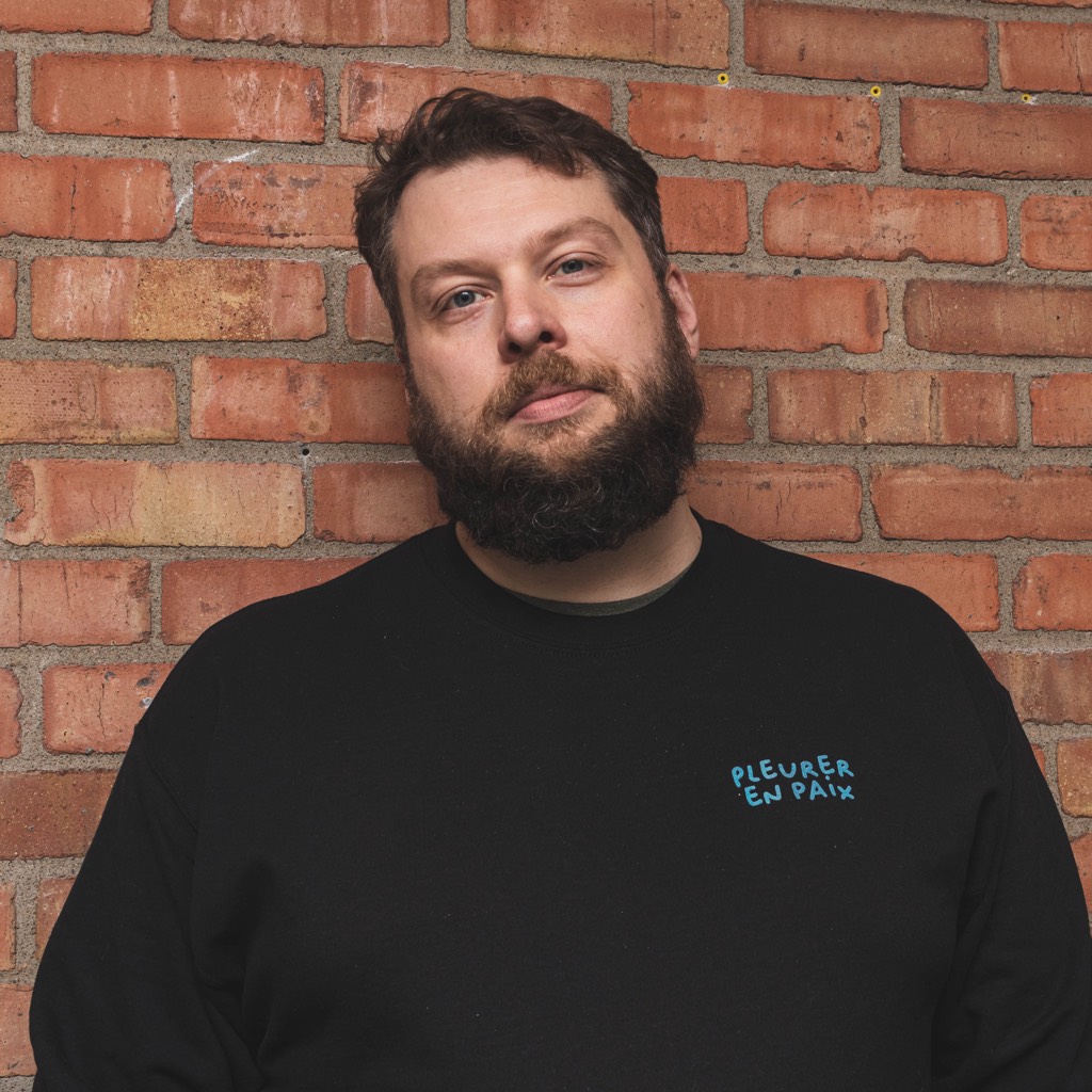 Crewneck NOIR Pleurer en paix – Image 3