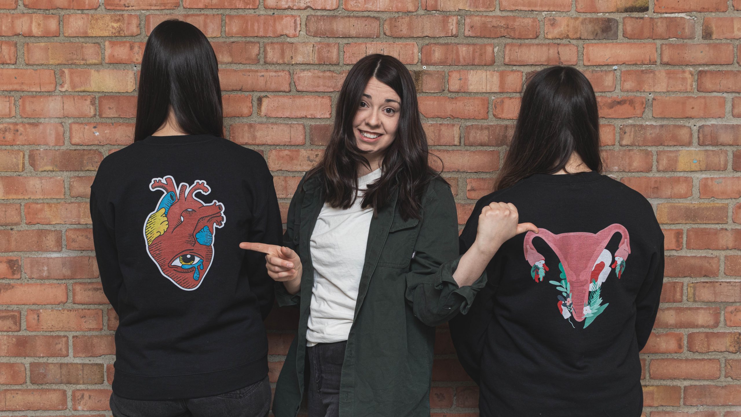 Crewneck NOIR Saigner en Paix – Image 2