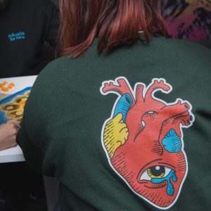 Crewneck VERT Pleurer en Paix