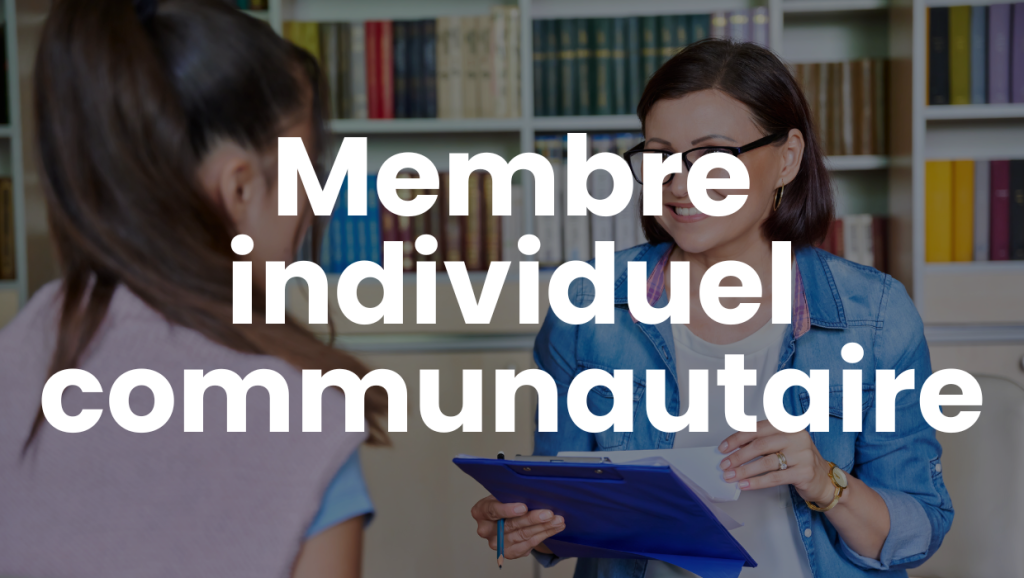 Membre individuel communautaire