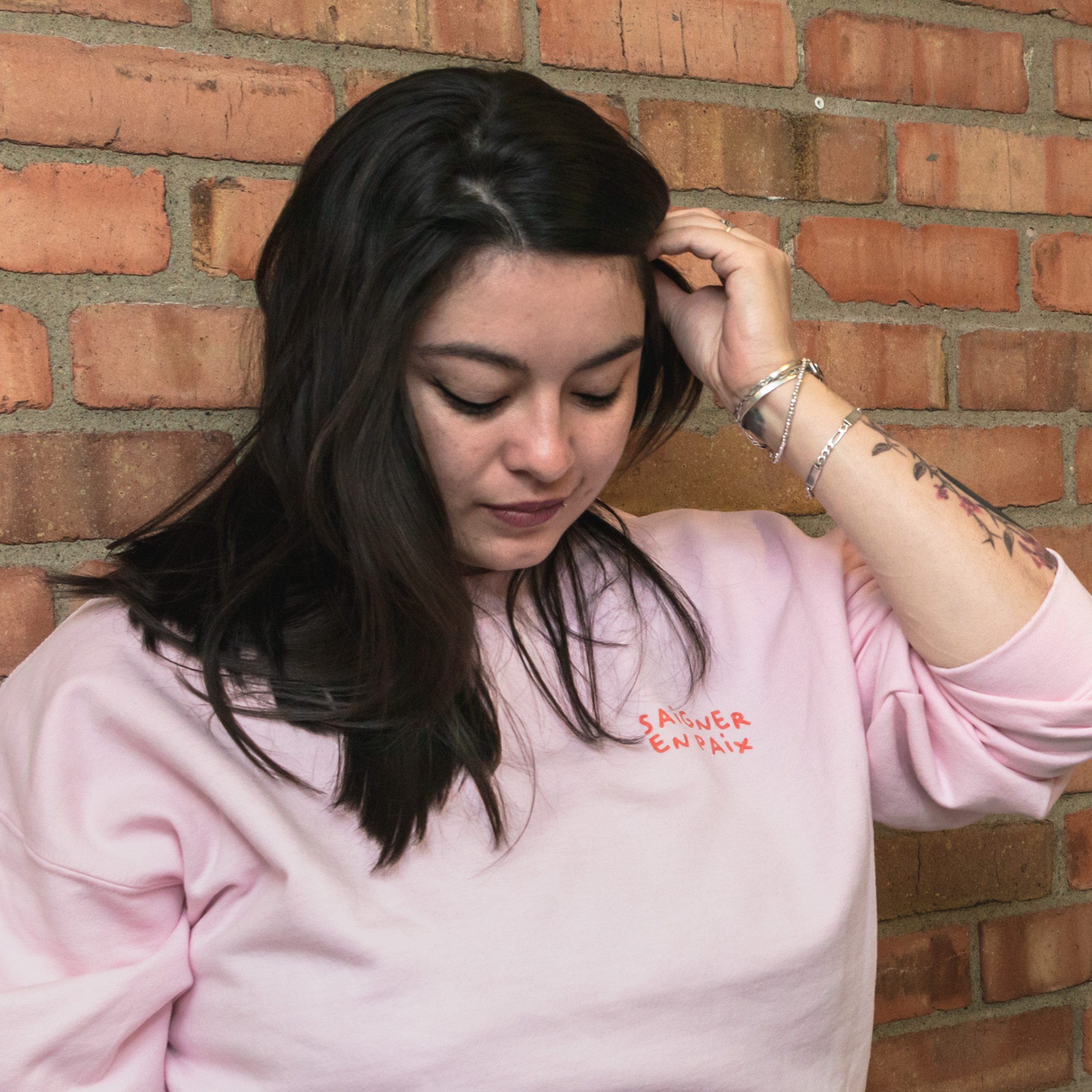 Crewneck ROSE Saigner en Paix – Image 2